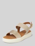 Geox Sandalen mit Plateausohle Modell 'CAMALEI' in Gold, Größe 41