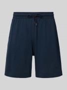 Emporio Armani Regular Fit Badeshorts mit Label-Stitching in Dunkelbla...