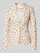 ICHI Slim Fit Blazer mit Paspeltaschen Modell 'KATE' in Offwhite, Größ...