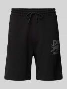 HUGO Sweatpants mit Label-Print Modell 'DESWICK' in Black, Größe S