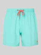 MCNEAL Relaxed Fit Badeshorts mit Logo-Stitching in Helltuerkis, Größe...