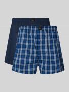 Götzburg Wäsche Boxershorts mit Label-Patch im 2er-Pack in Marine, Grö...