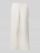 MAERZ Muenchen Wide Leg Stoffhose mit elastischem Bund in Offwhite, Gr...