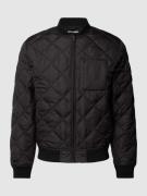 Jack & Jones Steppjacke mit Stehkragen Modell 'KARL' in Black, Größe L