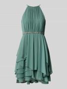 Jake*s Cocktail Cocktailkleid mit gelegten Falten in Schilf Melange, G...