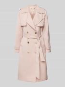 MICHAEL Michael Kors Trenchcoat mit Bindegürtel Modell 'DRAPEY' in Ros...