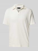 Marc O'Polo Regular Fit Poloshirt aus Baumwoll-Leinen-Mix in Offwhite,...