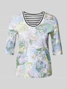 Marc Cain T-Shirt mit 1/2-Ärmel in Flieder, Größe 34