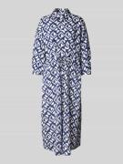 Seidensticker Midikleid mit 3/4-Arm in Marine, Größe 38