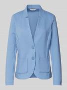 Tom Tailor Regular Fit Blazer mit Baumwoll-Anteil in Hellblau, Größe X...