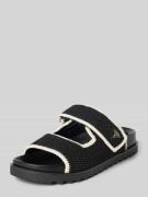 Guess Slides mit Logo-Applikation Modell 'FADENNA' in Black, Größe 37