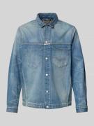 Replay Regular Fit Jeanshemdjacke mit Brusttasche Modell 'Worker Shirt...