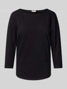 s.Oliver RED LABEL Relaxed Fit 3/4-Shirt aus reiner Baumwolle in BLACK...
