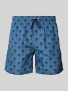Schiesser Relaxed Fit Badeshorts mit Label-Applikation in Blau, Größe ...