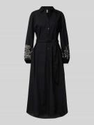 Soyaconcept Midikleid mit Bindegürtel Modell 'MILLY' in BLACK, Größe X...