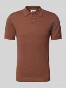 Drykorn Slim Fit Poloshirt mit Strukturmuster Modell 'TRITON 10' in Mi...