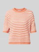 OPUS Strickpullover mit gerippten Abschlüssen Modell 'Palvadora' in Or...