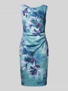 Christian Berg Cocktail Knielanges Cocktailkleid mit seitlicher Raffun...