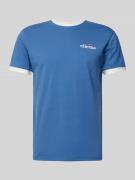 Ellesse T-Shirt mit Label-Stitching Modell 'MEDUNO' in Blau, Größe L