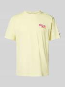 MC2 Saint Barth T-Shirt mit Statement-Print in GELB, Größe L