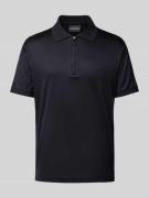 Emporio Armani Regular Fit Poloshirt mit Logo-Badge in Marine, Größe X...