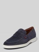 Lloyd Loafers mit Ziernähten Modell 'HOUSTON' in Marine, Größe 42,5