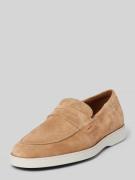 Lloyd Loafers mit Ziernähten Modell 'HOUSTON' in Sand, Größe 45