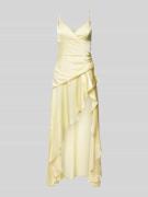 Bardot Cocktailkleid mit Spaghettiträgern Modell 'SORELLA' in Hellgelb...
