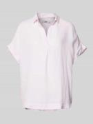 0039 Italy Regular Fit Leinenblusenshirt mit Kappärmeln Modell 'DERRY'...