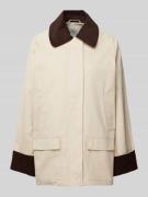 Neo Noir Jacke mit Leistentaschen Modell 'Anastacia' in Beige, Größe 3...