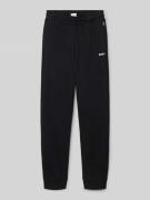 Boss Relaxed Fit Sweatpants mit Label-Print in Black, Größe 152