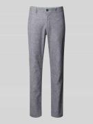 Tom Tailor Relaxed Fit Chino aus Leinen-Baumwoll-Mix in Hellgrau, Größ...