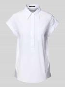 Windsor Regular Fit Blusenshirt mit Brusttasche in Weiss, Größe 40