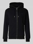 Superdry Sweatjacke mit Kapuze in Black, Größe L