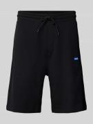 Hugo Blue Regular Fit Sweatshorts mit Label-Badge Modell 'Nasensio' in...