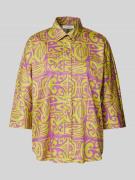 Christian Berg Woman Hemdbluse mit 3/4-Ärmel in Lila, Größe 40