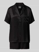 BOSS Pyjama aus reiner Viskose in Black, Größe S