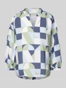 OPUS Blusenshirt mit V-Ausschnitt Modell 'Falinde' in Hellblau, Größe ...