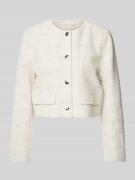 s.Oliver BLACK LABEL Regular Fit Kurzblazer in Bouclé-Qualität mit Eff...