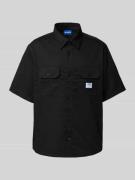 Hugo Blue Freizeithemd mit Brusttasche Modell 'Ekyno' in Black, Größe ...