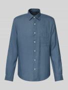 Marc O'Polo Regular Fit Freizeithemd aus reinem Leinen in Blau, Größe ...
