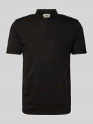 Drykorn Regular Fit Poloshirt mit Stehkragen Modell 'LOUIS 10' in Blac...