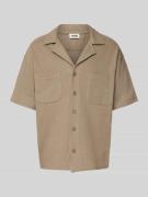 Drykorn Freizeithemd mit Knopfleiste in Beige, Größe XXL