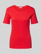 s.Oliver RED LABEL Slim Fit T-Shirt aus Baumwolle in Rot, Größe 34