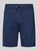 Christian Berg Men Sweatshorts aus reiner Baumwolle in Marine, Größe L