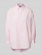 VILLA SOPHIE Regular Fit Hemdbluse mit überschnittenen Schultern in Pi...