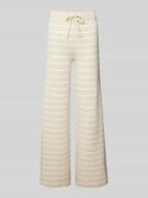 VILLA SOPHIE Straight Leg Strickhose mit Label-Applikation Modell 'NUR...