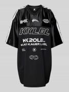 Karo Kauer Oversized T-Shirt mit Label-Print in Black, Größe XS