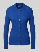 Marc O'Polo Regular Fit Jerseybluse aus Baumwoll-Mix in Royal, Größe M