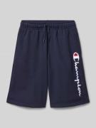 CHAMPION Sweatshorts mit Logo-Stitching in Marine, Größe 140